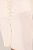 Embroidered Long dress with front bottom slit